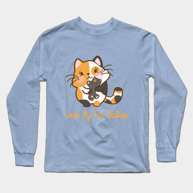 I LOVE MY FUR BABIES (CATS) Long Sleeve T-Shirt by remerasnerds